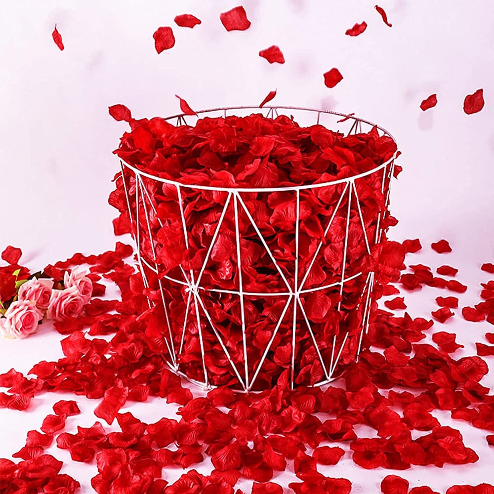 500 kpl kankaista ruusun terälehteä - Bed Of Roses