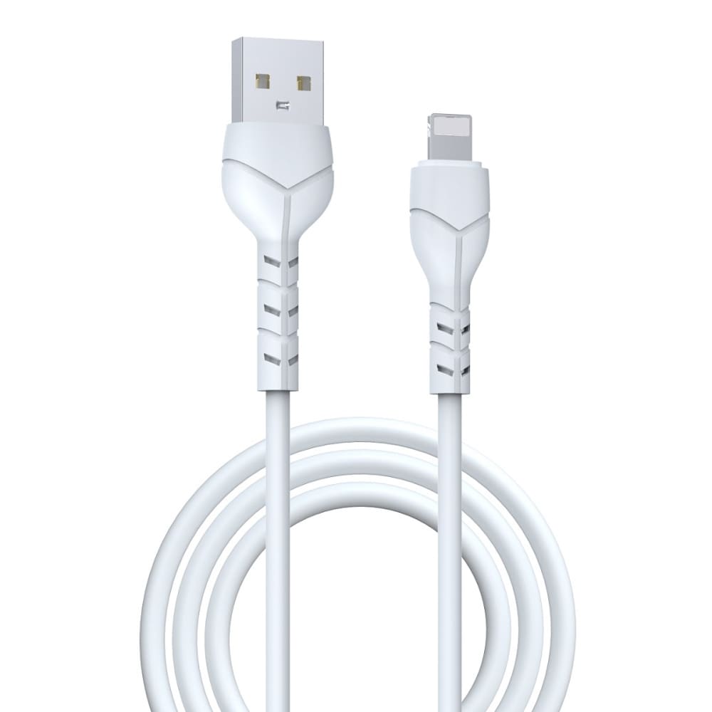 Devia USB - Lightning 1,0 m 2,1A - Valkoinen