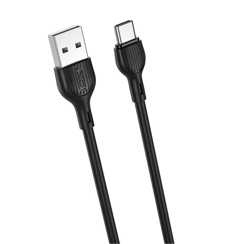 XO USB - USB-C 1,0m 2.1A - Musta