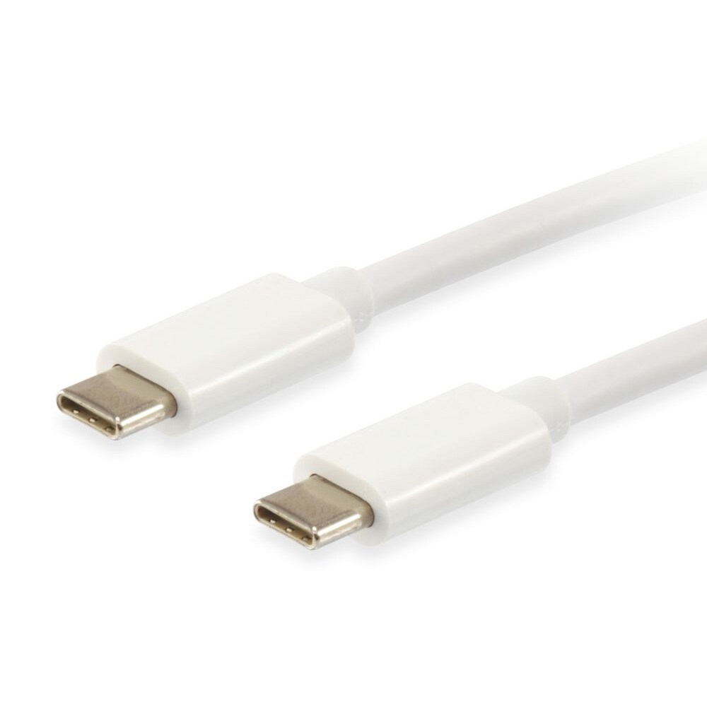 Equip Platinum USB-C  - USB-C 1m - Valkoinen