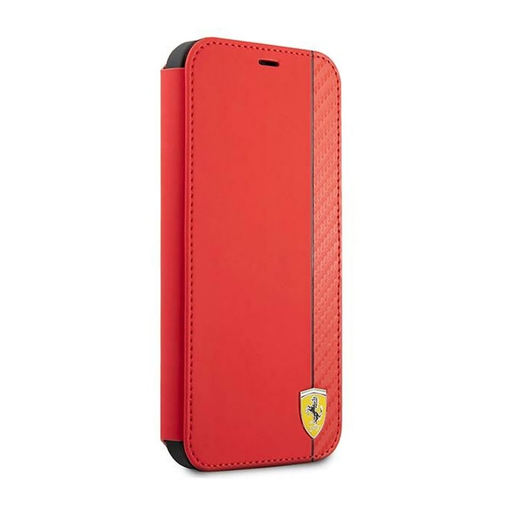 Ferrari Flip kotelo iPhone 13 - Punainen