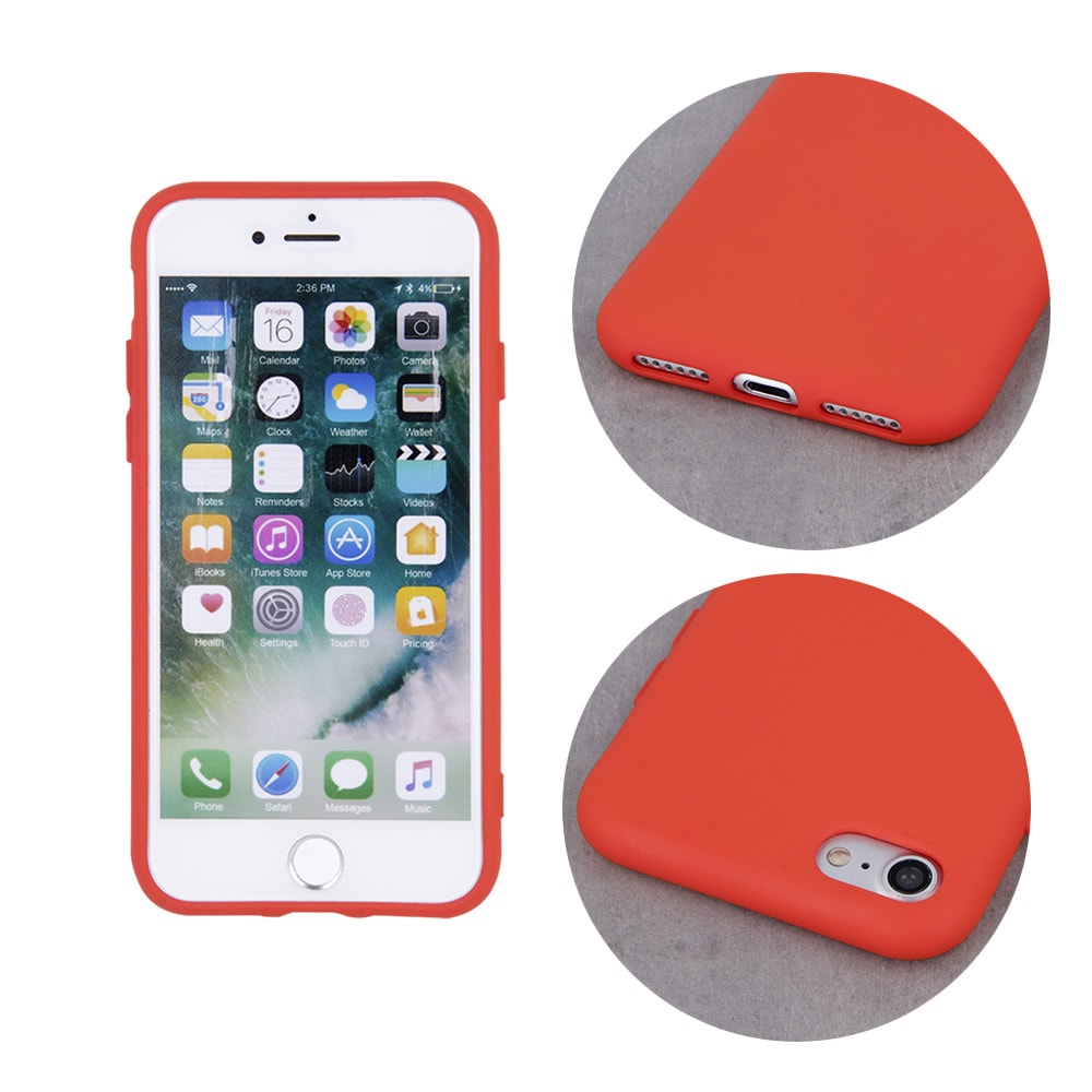 Silikonikuori iPhone 14 Pro Max  - Punainen