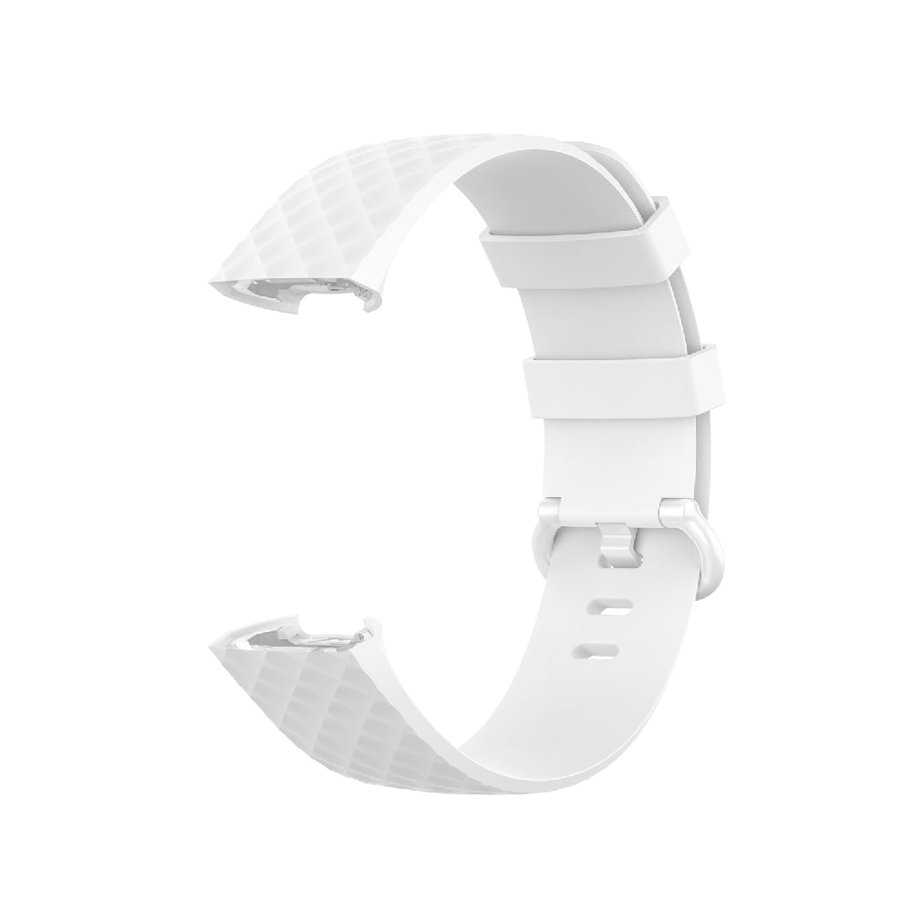 Silikoniranneke Fitbit Charge 4 / Charge 3 - Koko S Valkoinen