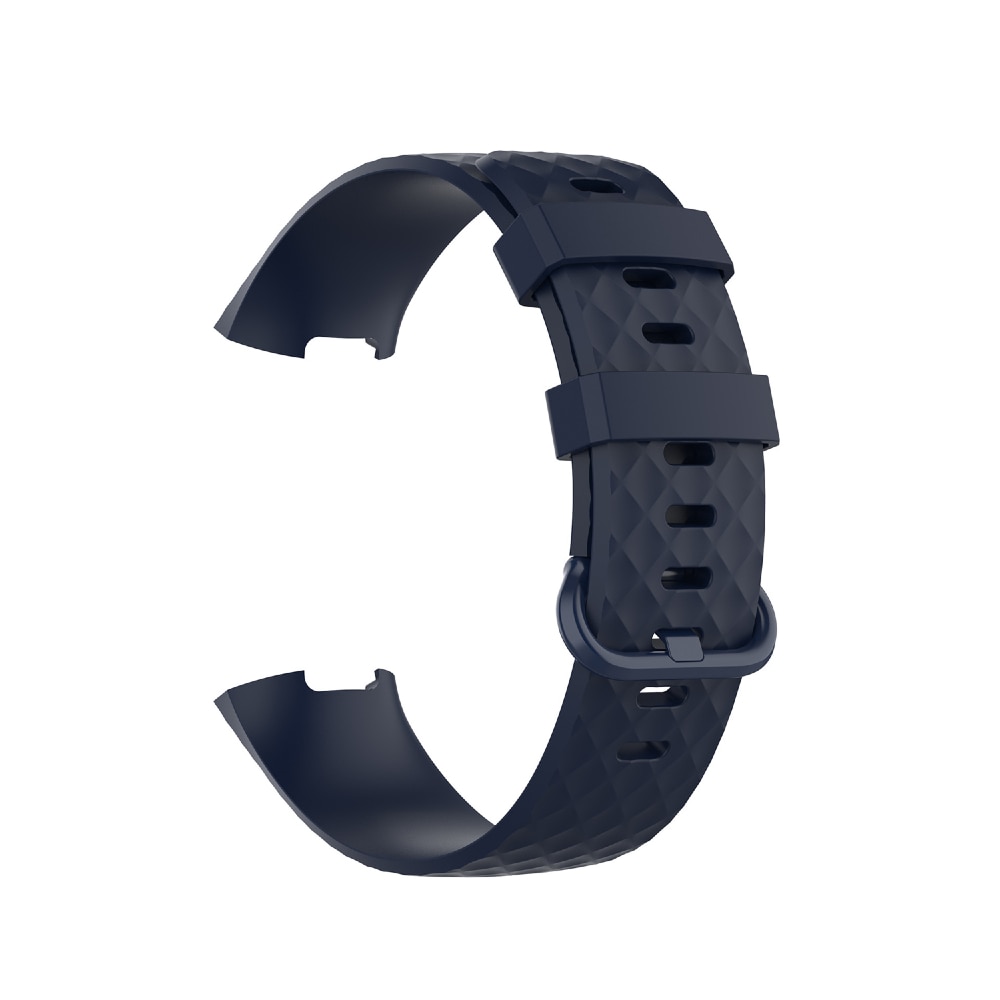 Silikoniranneke Fitbit Charge 4 / Charge 3 - Koko S Laivastonsininen