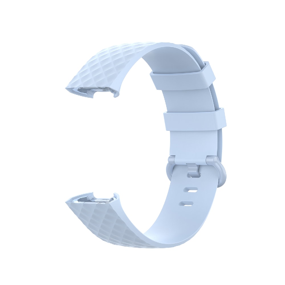 Silikoniranneke Fitbit Charge 4 / Charge 3 - Koko S Vaaleansininen