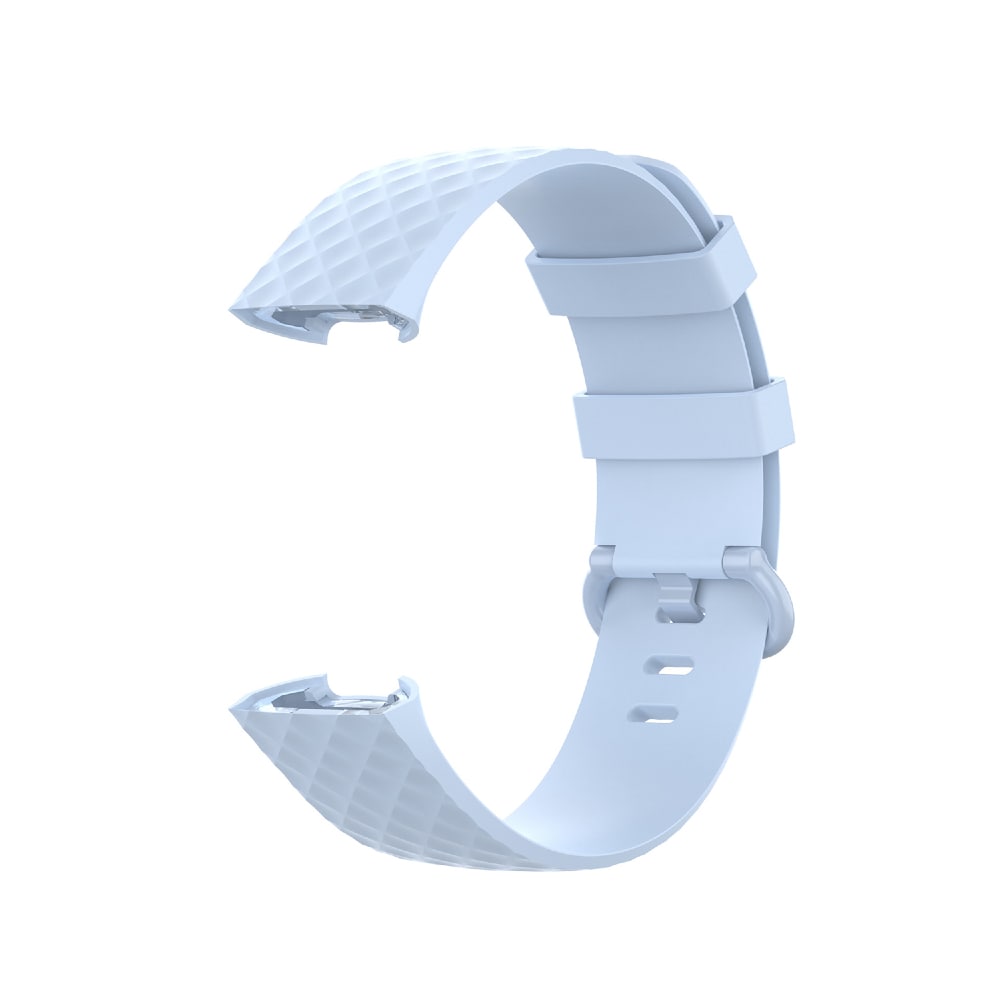 Silikoniranneke Fitbit Charge 4 / Charge 3 - Koko L Vaaleansininen