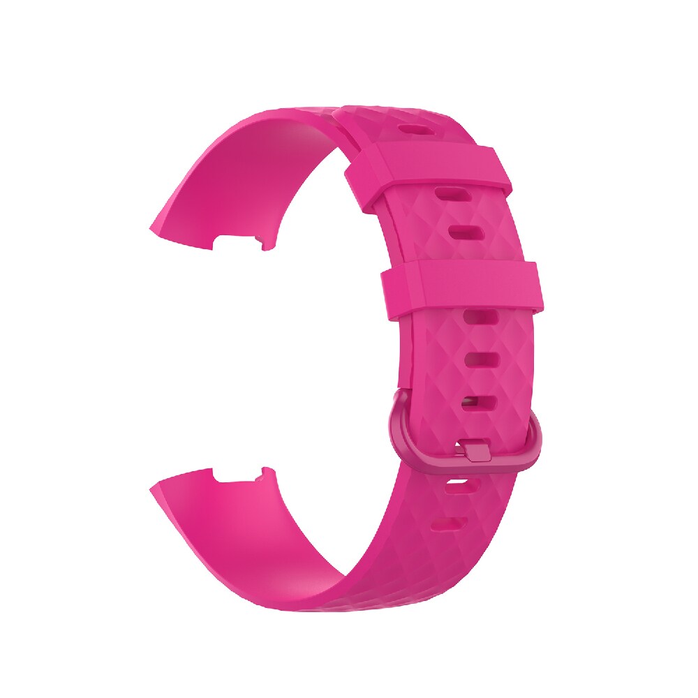 Silikoniranneke Fitbit Charge 4 / Charge 3 - Koko S Pinkki