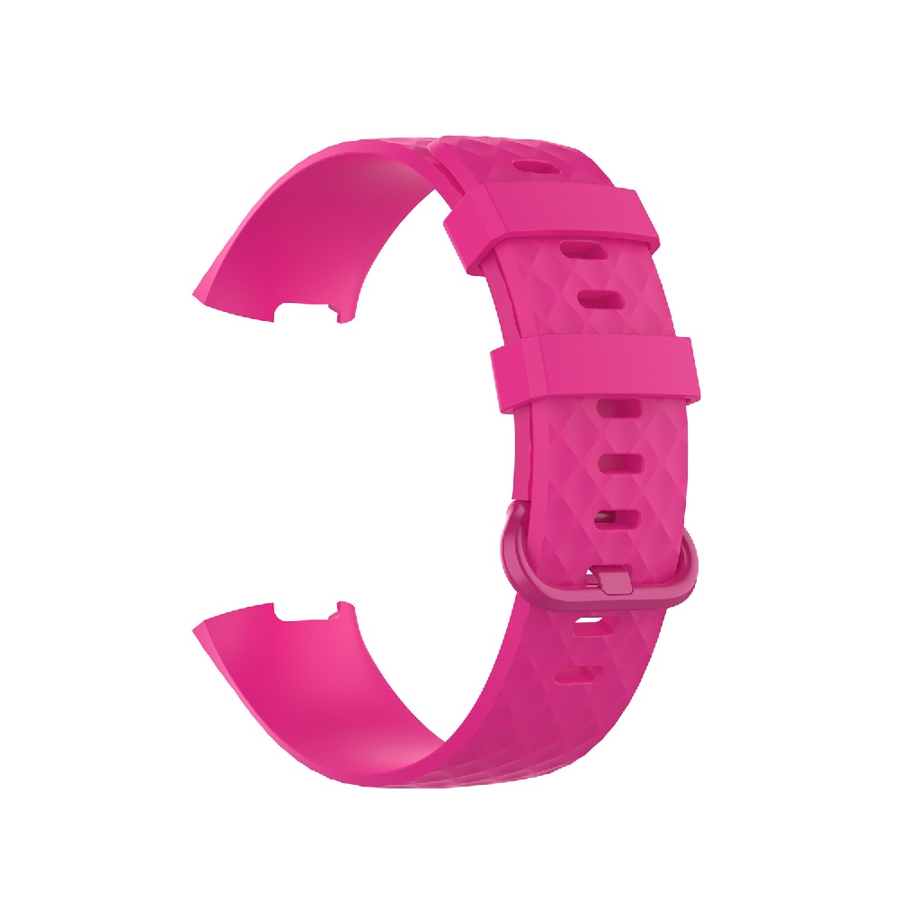 Silikoniranneke Fitbit Charge 4 / Charge 3 - Koko L Pinkki