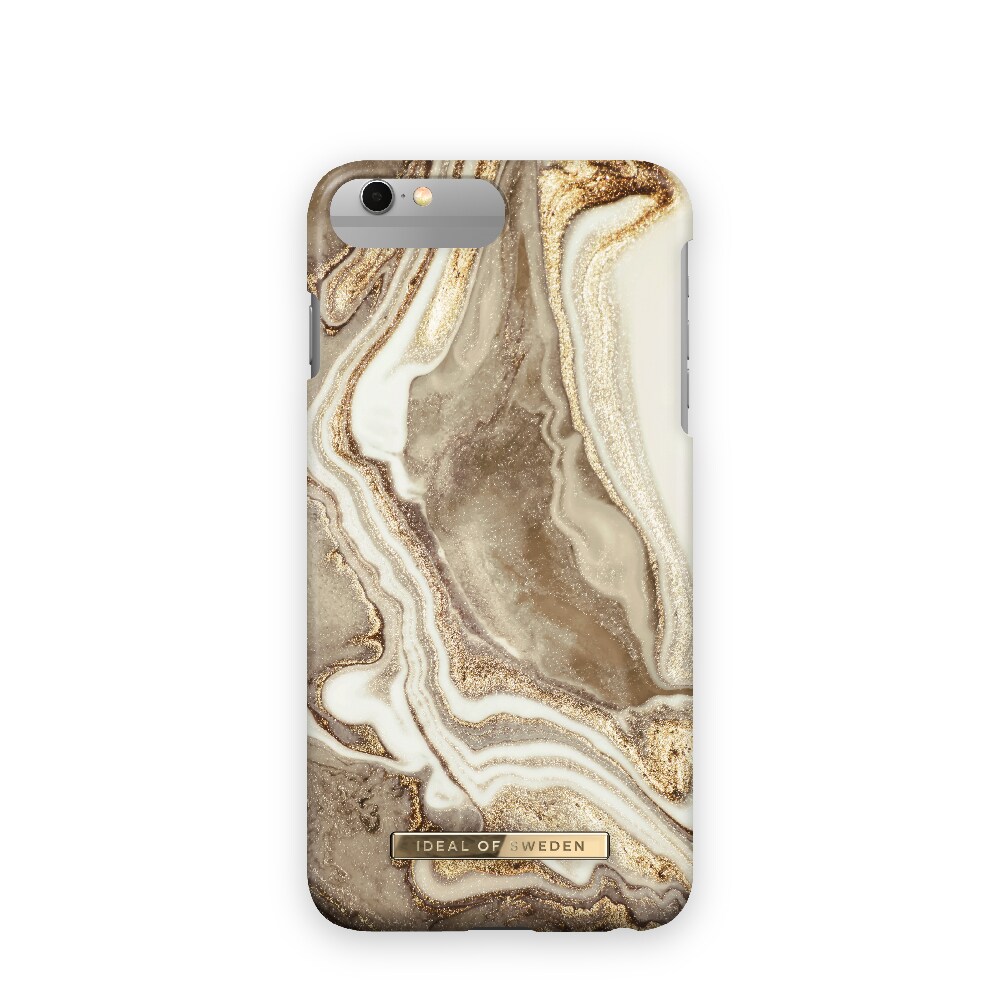 IDEAL OF SWEDEN Matkapuhelimen kansi Golden Sand Marble mallille iPhone 8/7/6/6S Plus
