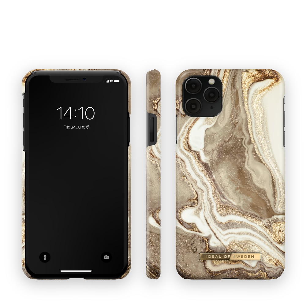 IDEAL OF SWEDEN Matkapuhelimen kansi Golden Sand Marble mallille iPhone 11 Pro Max/XS Max