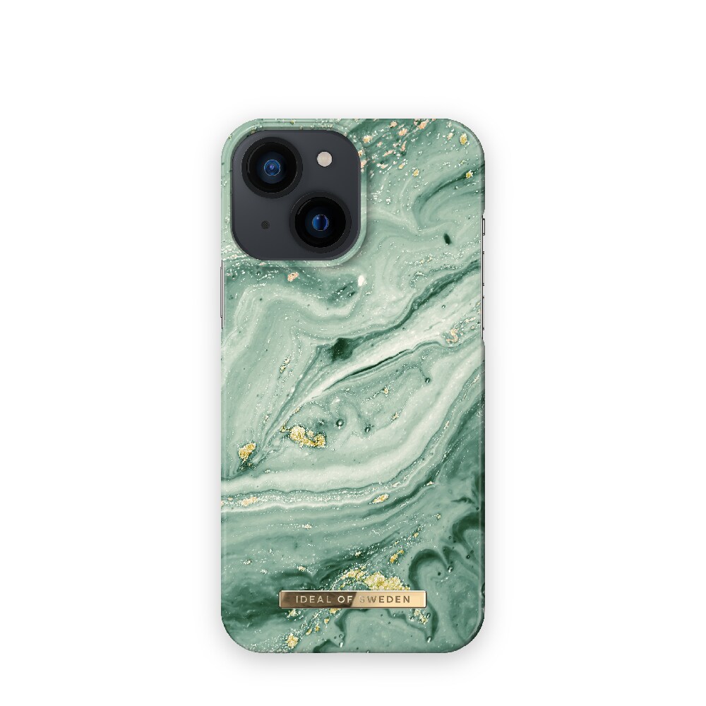 IDEAL OF SWEDEN Matkapuhelimen kansi Mint Swirl Marble mallille iPhone 12 mini