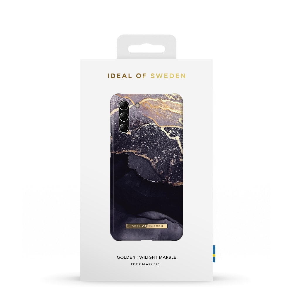 IDEAL OF SWEDEN Matkapuhelimen kansi Golden Twilight Marble mallille Samsung Galaxy S21+
