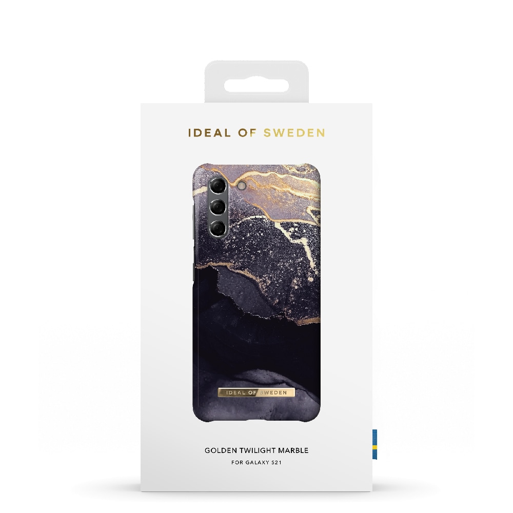 IDEAL OF SWEDEN Matkapuhelimen kansi Golden Twilight Marble mallille Samsung Galaxy S21