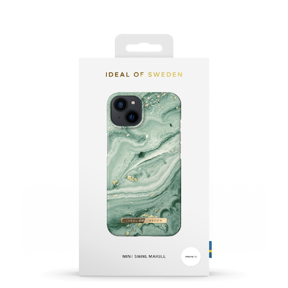 IDEAL OF SWEDEN Matkapuhelimen kansi Mint Swirl Marble mallille iPhone 13
