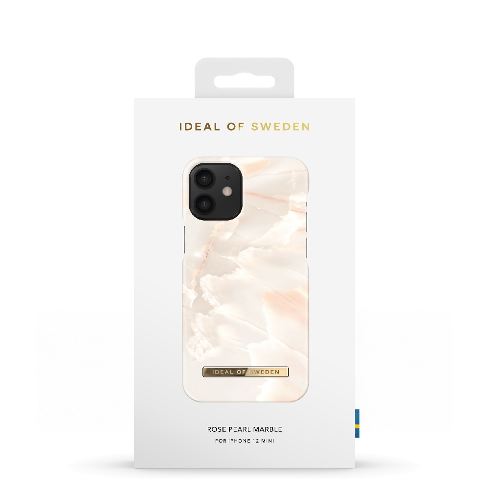 IDEAL OF SWEDEN Matkapuhelimen kansi Rose Pearl Marble mallille iPhone 12 mini
