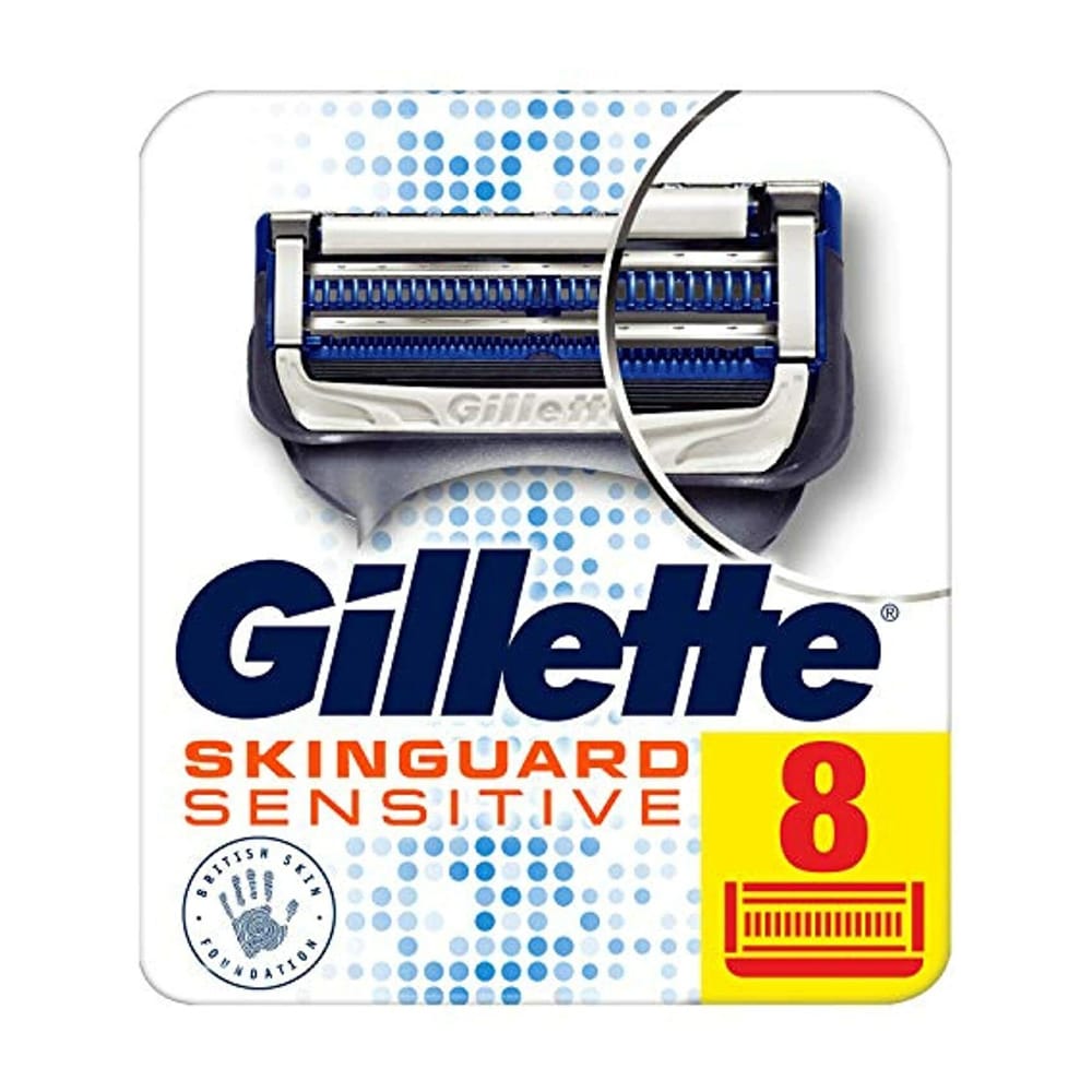 Gillette Skinguard Sensitive Partaterä 8-pakkaus