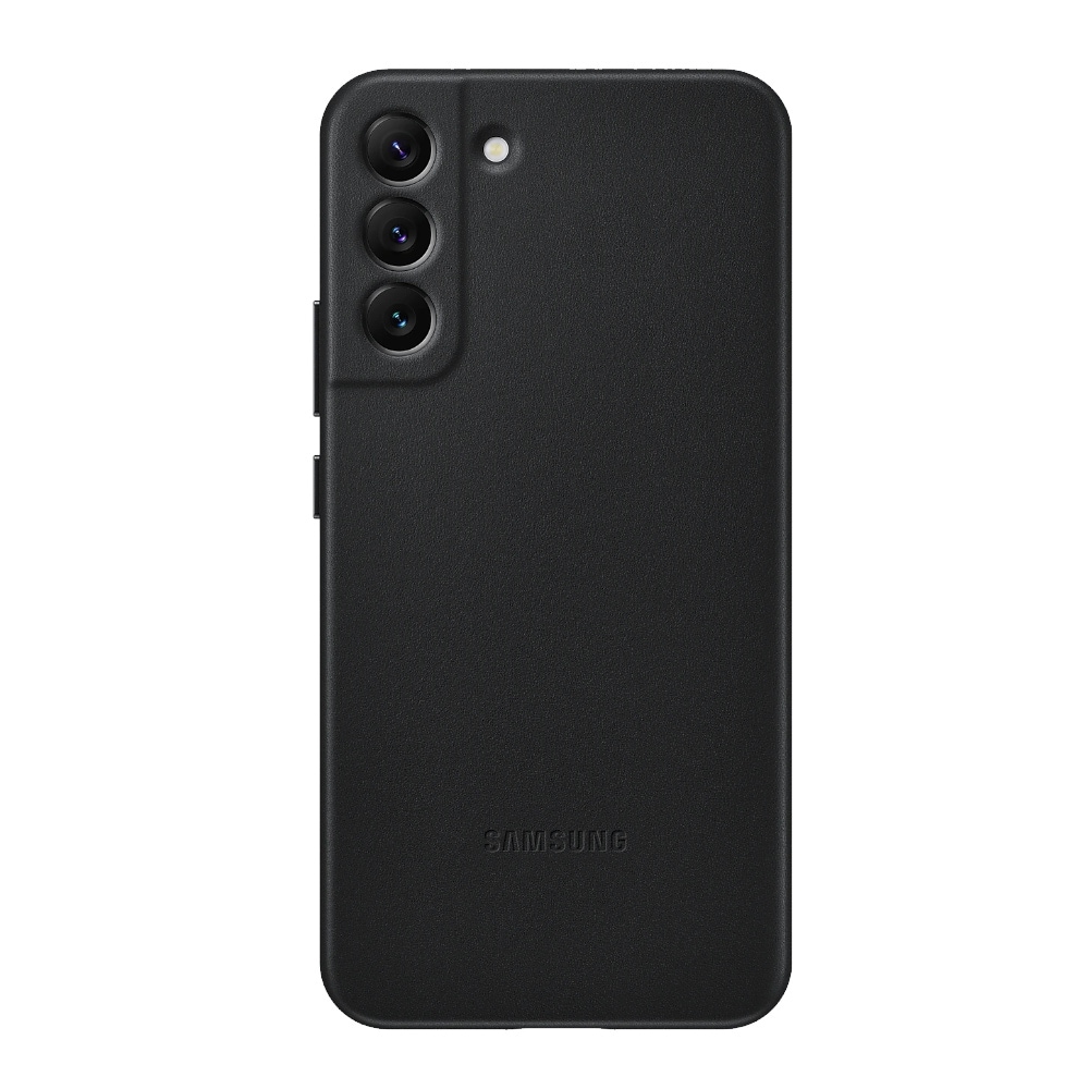 Samsung Leather Cover EF-VS906 Galaxy S22+ Musta