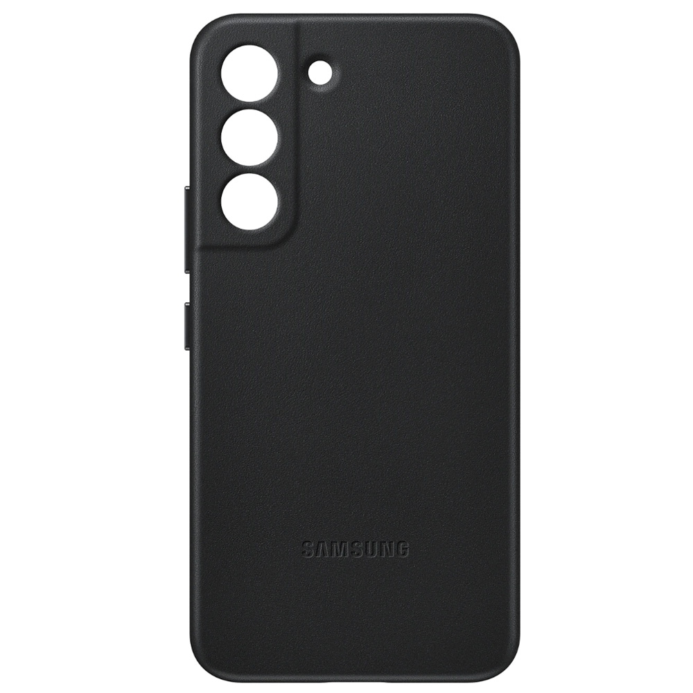 Samsung Leather Cover EF-VS901 Galaxy S22 - Musta