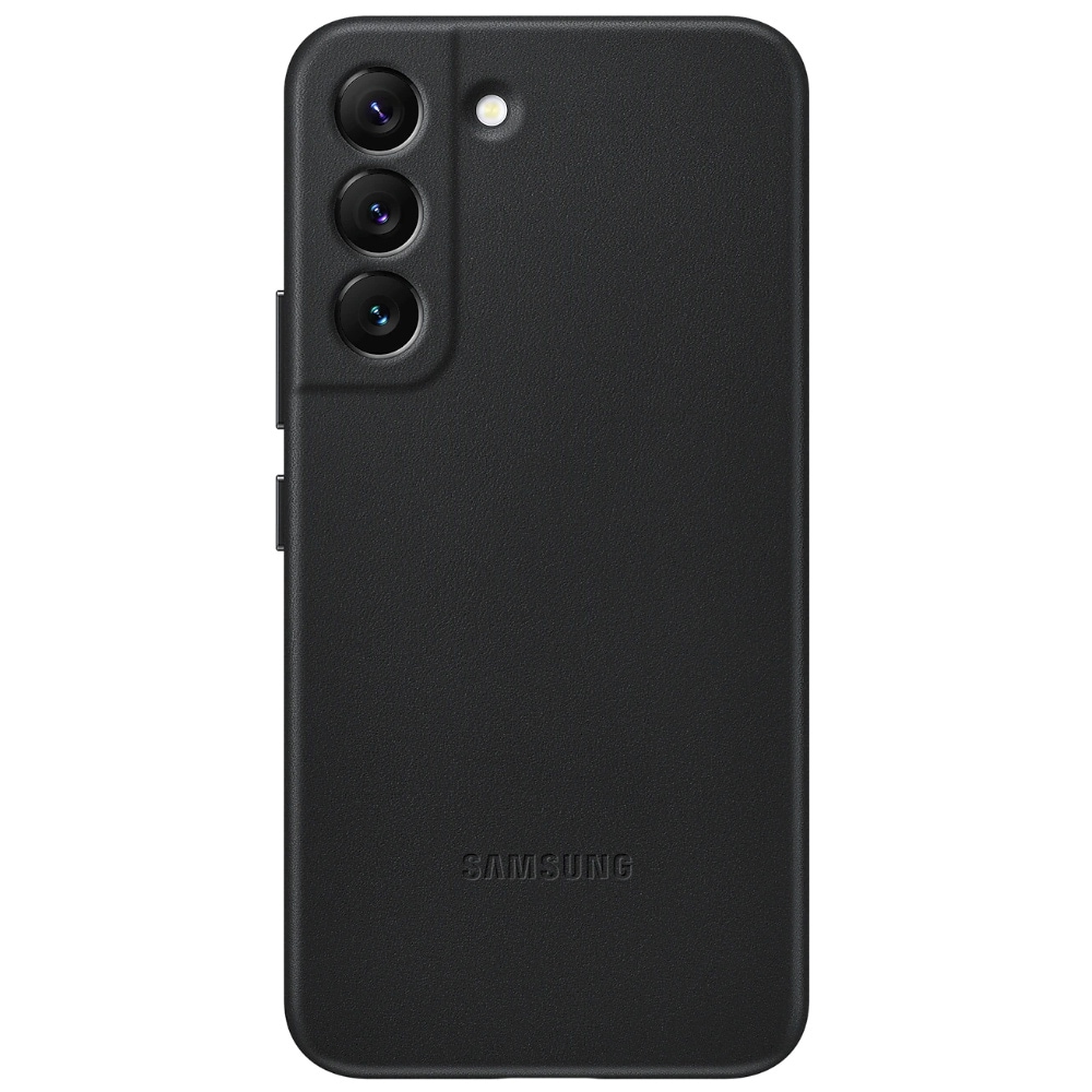 Samsung Leather Cover EF-VS901 Galaxy S22 - Musta
