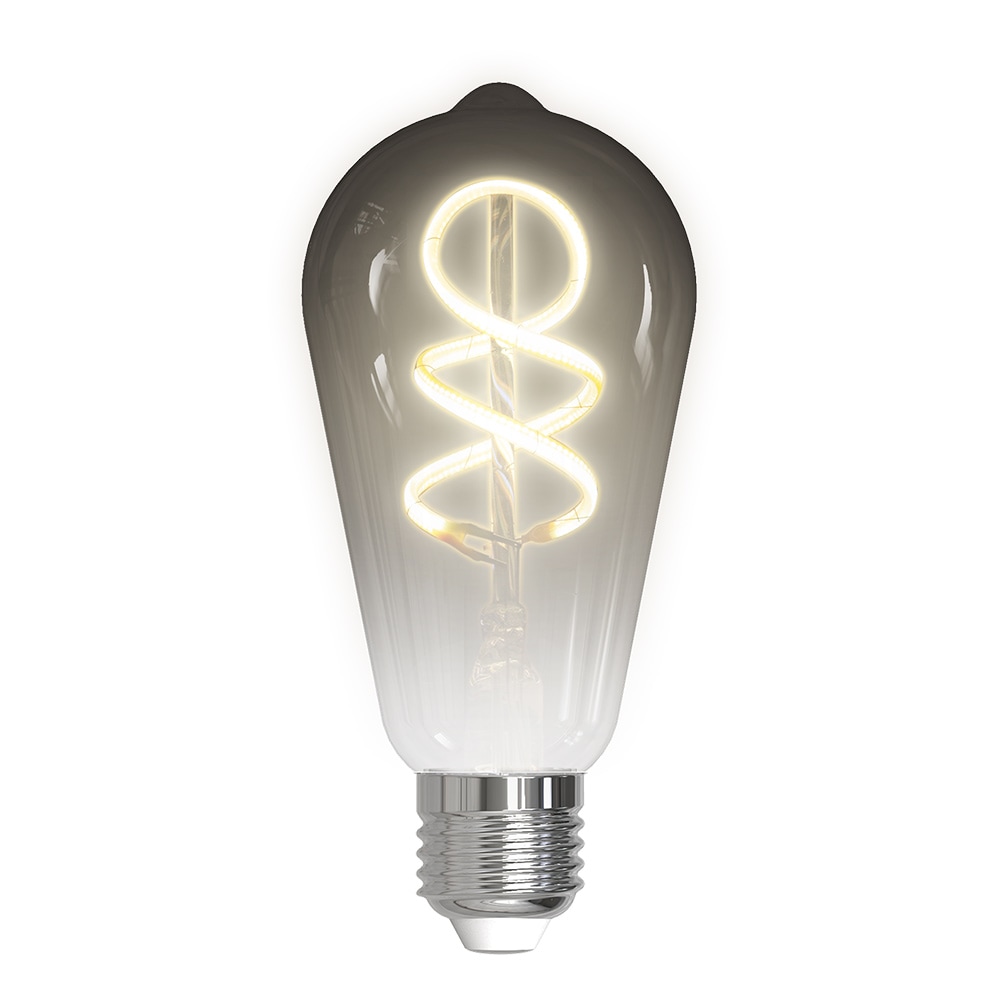 Deltaco Smart Filament LED-Lampa E27 ST64 Smokey