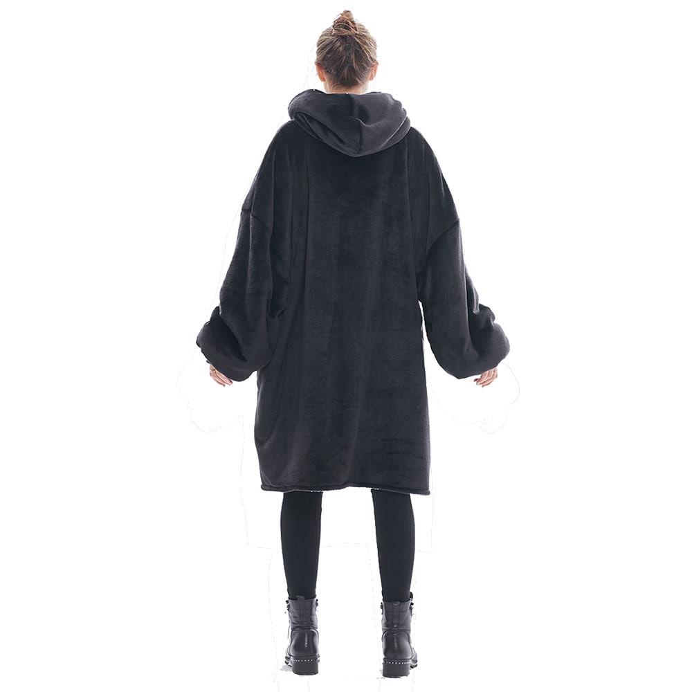 Oversized hoodie - Musta