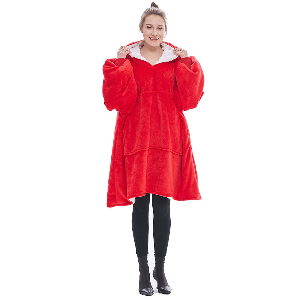 Oversized hoodie - Punainen