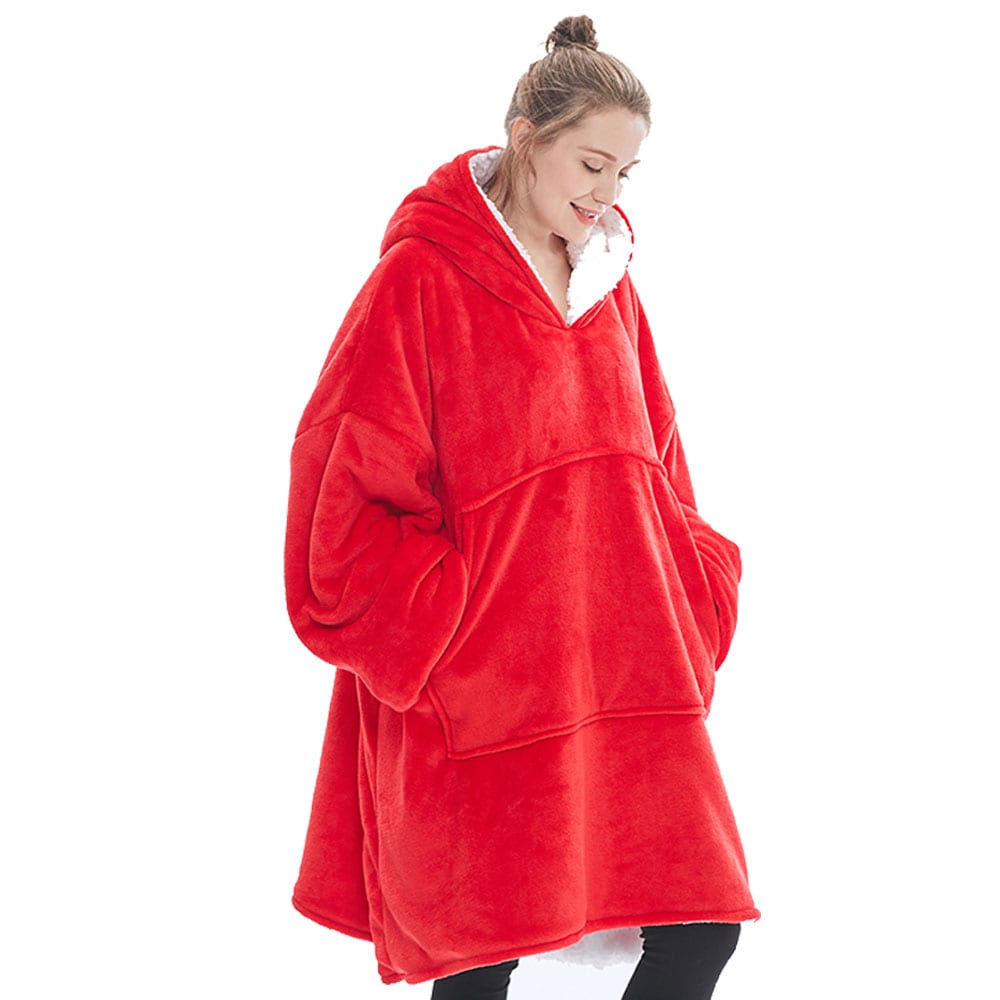 Oversized hoodie - Punainen