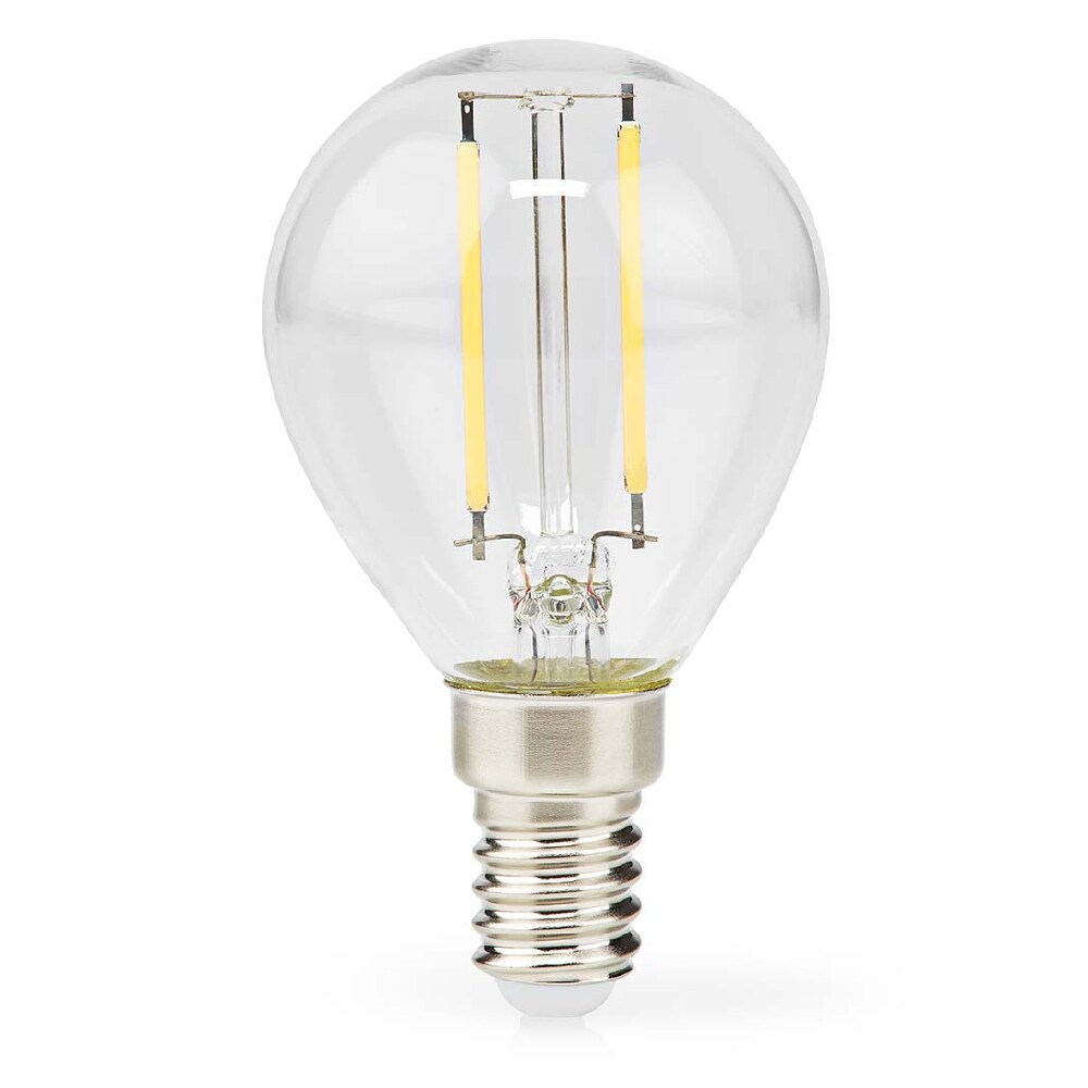 Nedis Kirkas LED-lamppu Lämmin valkoinen E14, G45, 2W, 250lm, 2700K