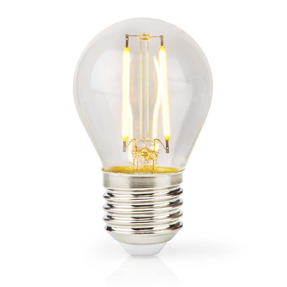 Nedis Kirkas LED-lamppu Lämmin valkoinen E27, G45, 2W, 250lm, 2700K