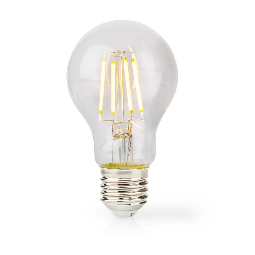 Nedis Kirkas LED-lamppu Lämmin valkoinen E27, A60, 8W, 1055lm, 2700K