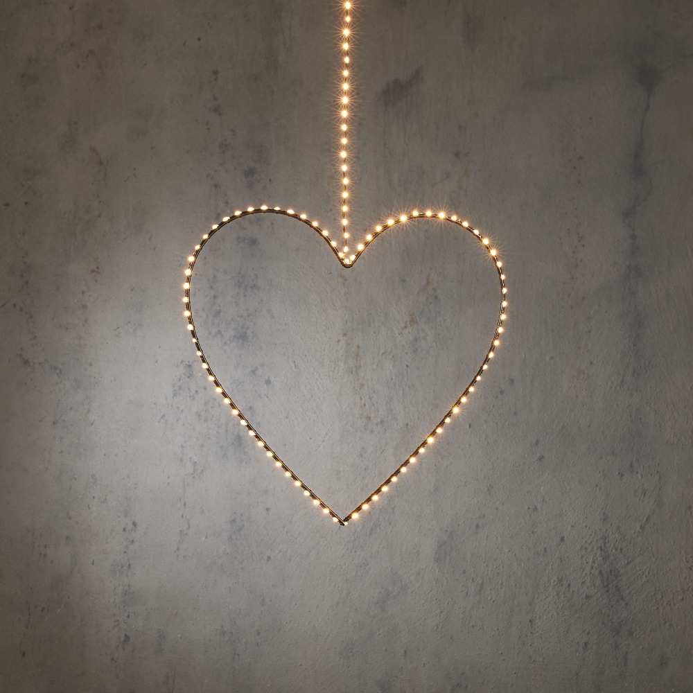 LED-belysning hjärta - varmvit