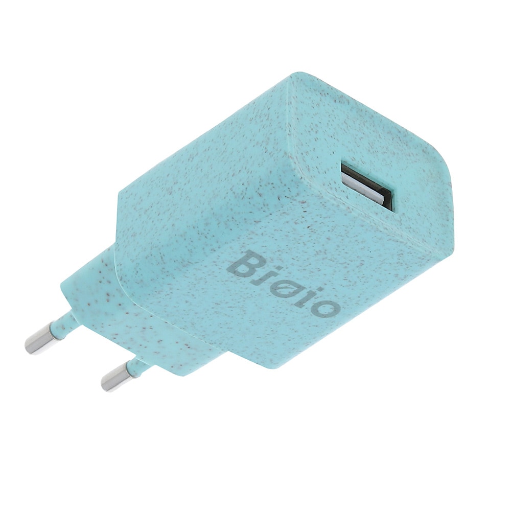 Bioio USB-laturi 1xUSB 2,4A Sinivihreä