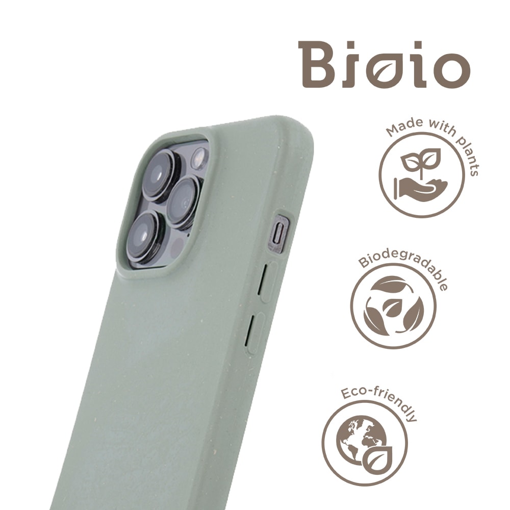Bioio Ympäristöystävällinen Takakuori mallille iPhone 14 Pro - Vihreä
