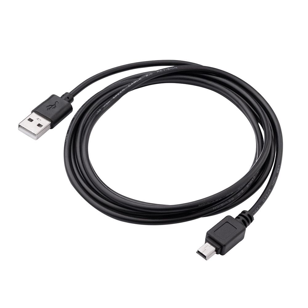 Akyga Liitäntäkaapeli USB-A - Mini-USB (Tyyppi-B) 2.0 1,8m - Musta