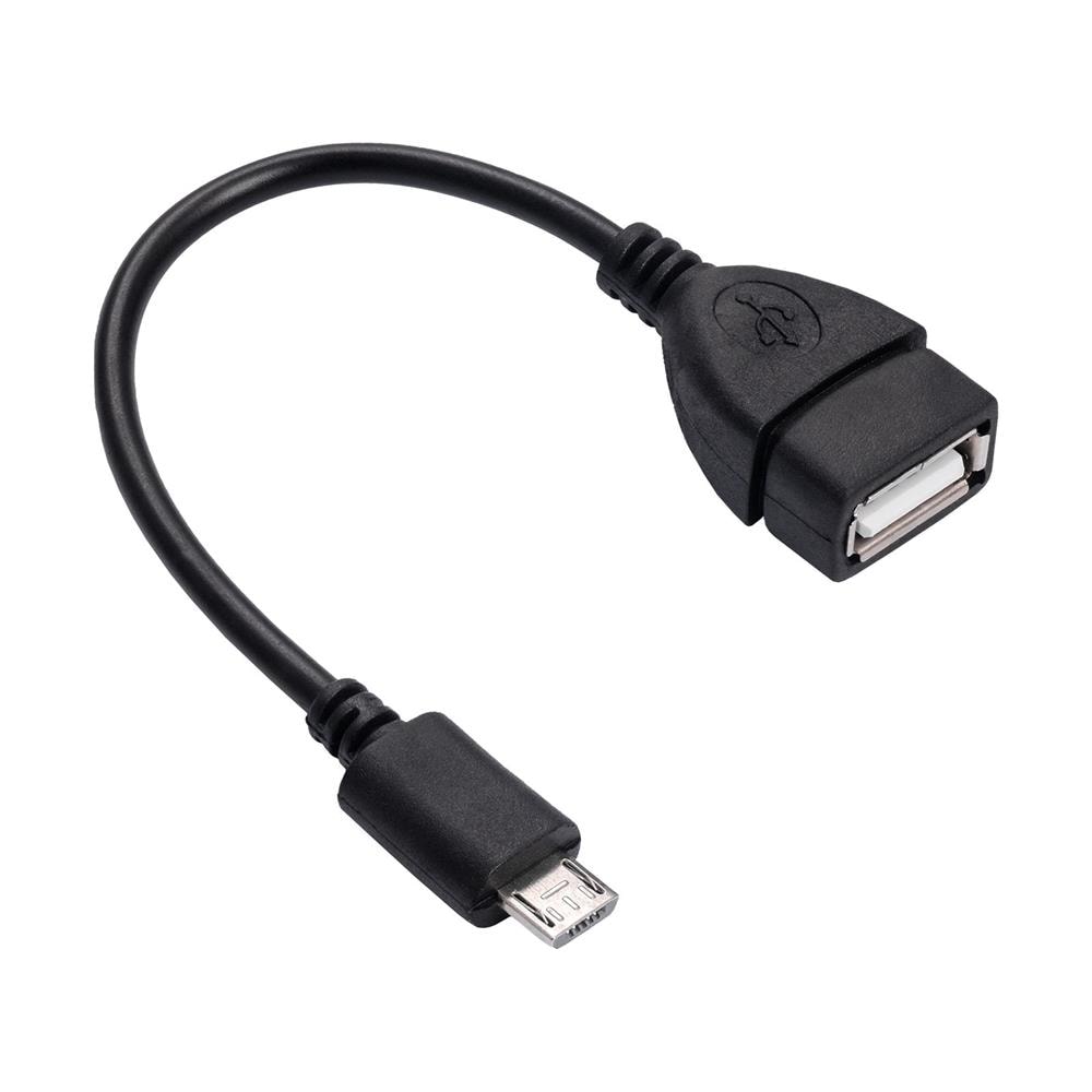 Akyga OTG-adapteri Micro-USB-uros (Tyyppi-B) - USB-A-naaras - Musta