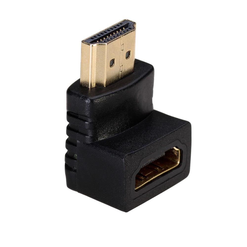 Akyga Kulma-adapteri HDMI-uros - HDMI-naaras - Musta