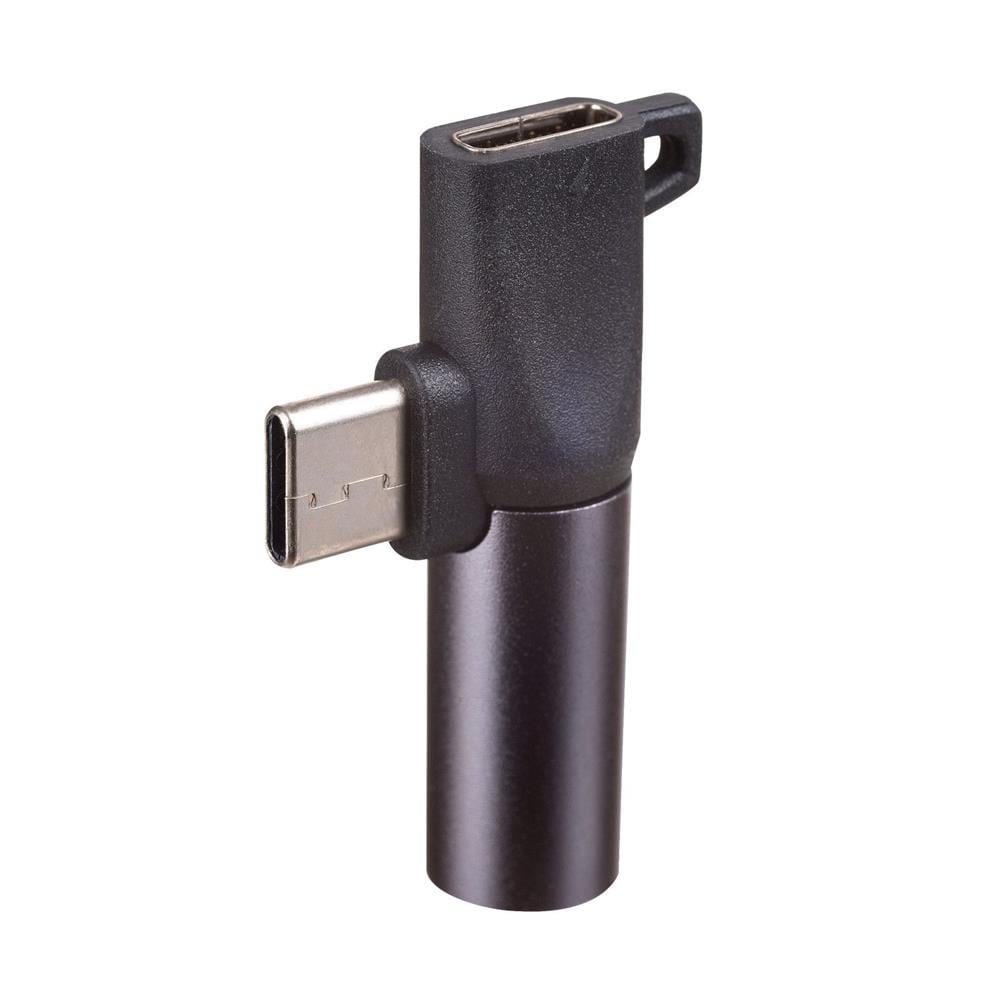 Akyga Adapteri USB-C-uros - USB-C-naaras + 3,5 mm-naaras
