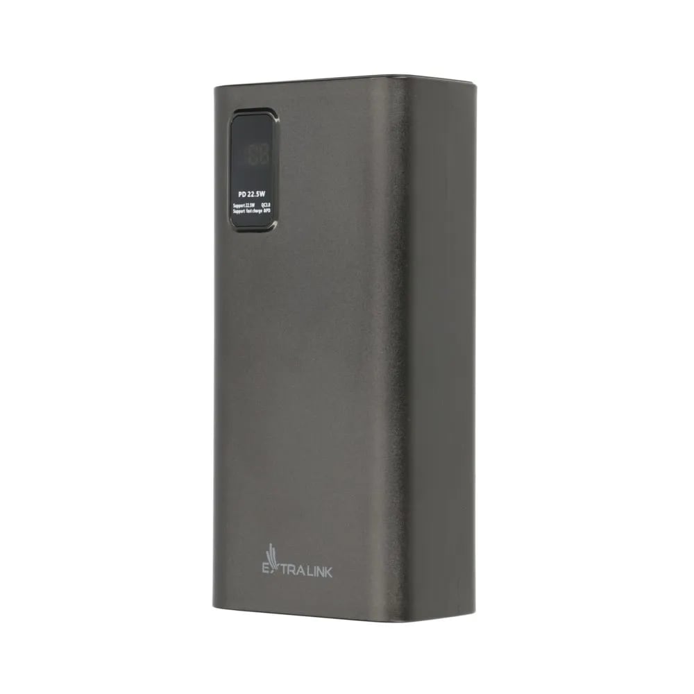 Extralink Powerbank EPB-069, 30000mAh USB-C - Musta