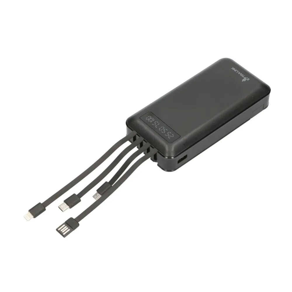 Extralink Powerbank EPB-084, 20000mAh USB-C - Musta