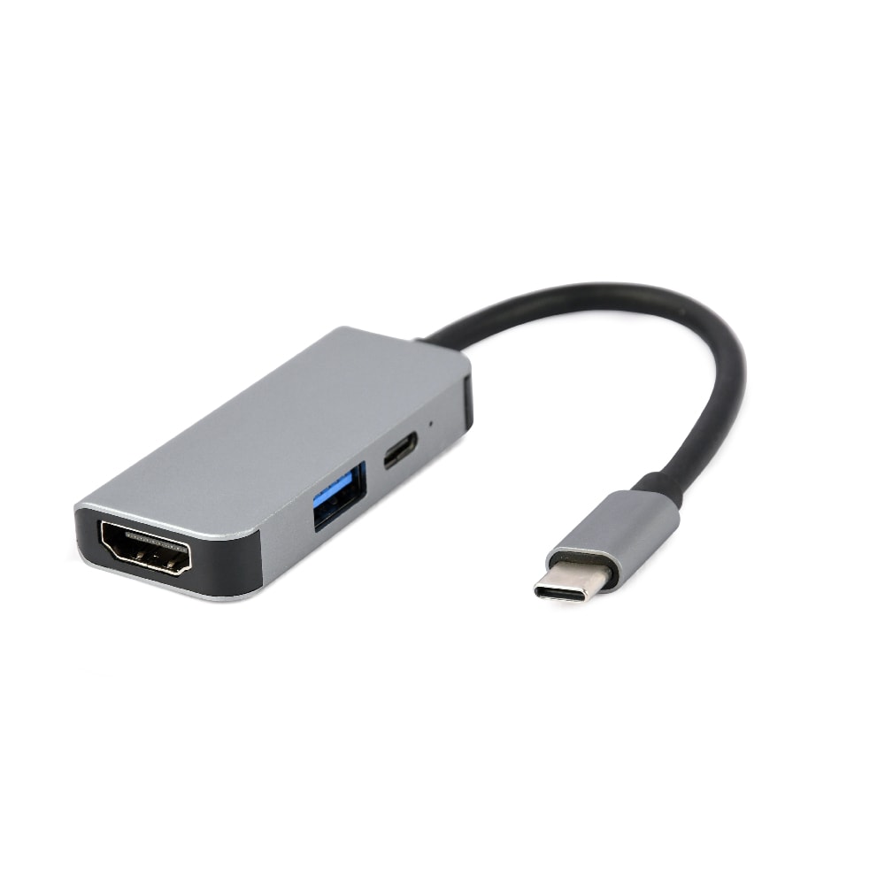 Cablexpert USB-C Dockningsstation 3-i-1 med USB, HDMI, PD
