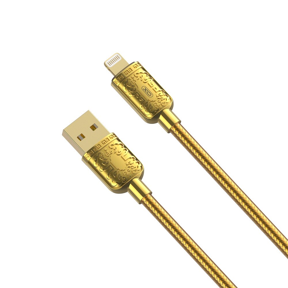 XO USB-kabel NB216 USB - Lightning 1m 2,4A - Guld