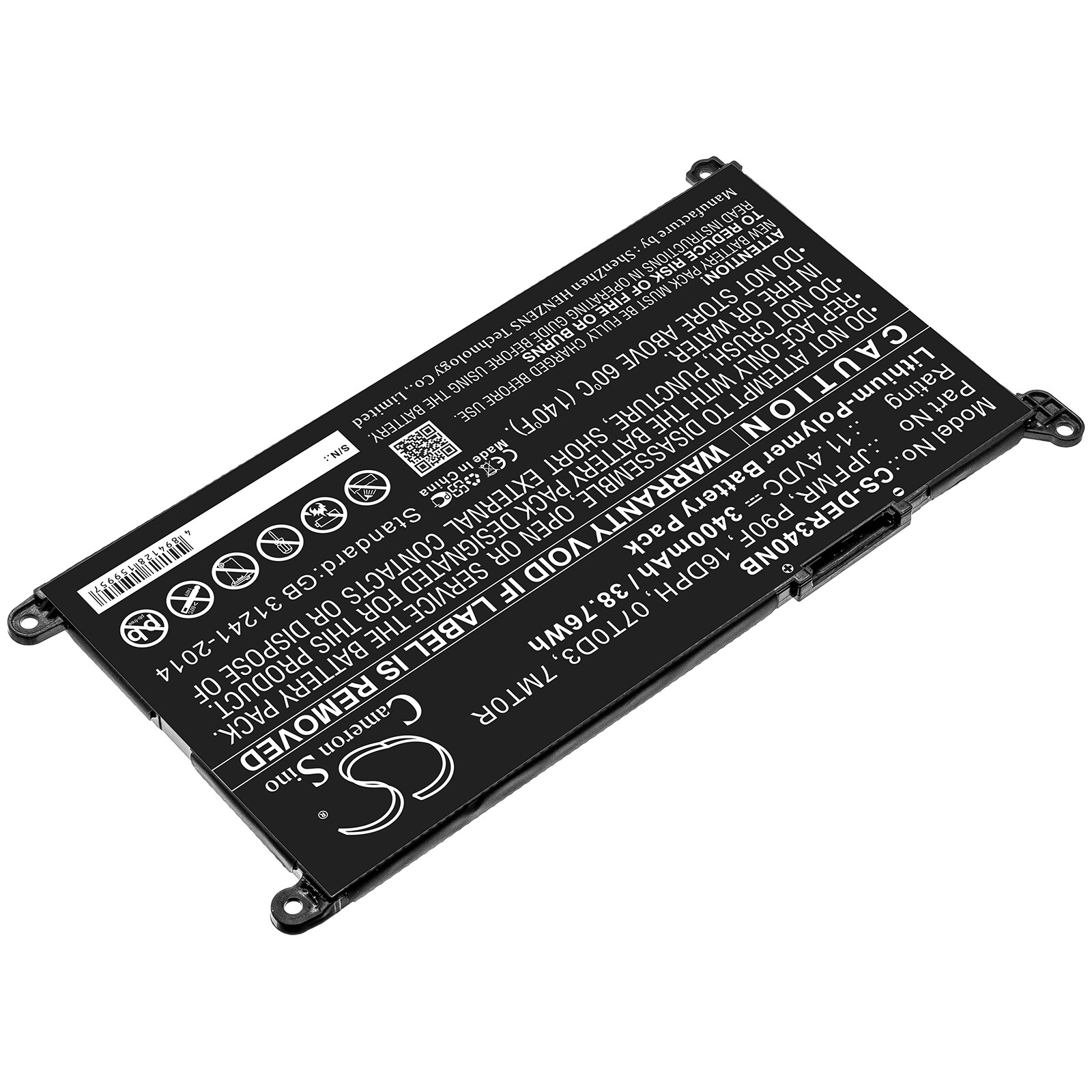 Akku Kannettava tietokone, Kannettava tietokone DELL Chromebook 3400 ja muut.