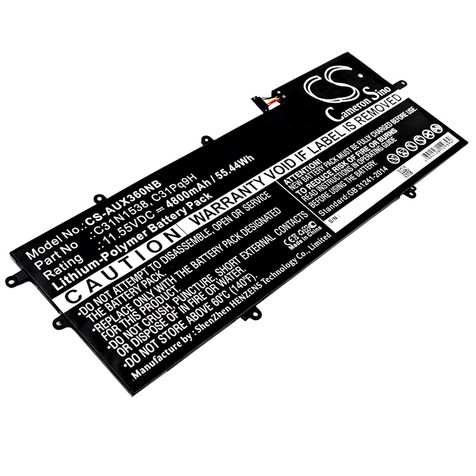 Akku Kannettava tietokoneelle, Kannettava tietokone Asus UX360UA, Q324UA jne. varten.