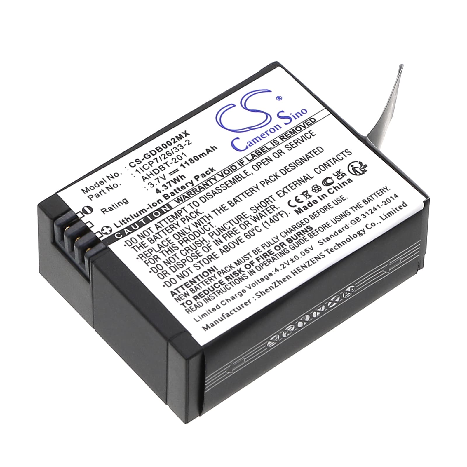 Kameran akku Mevo A7310:lle