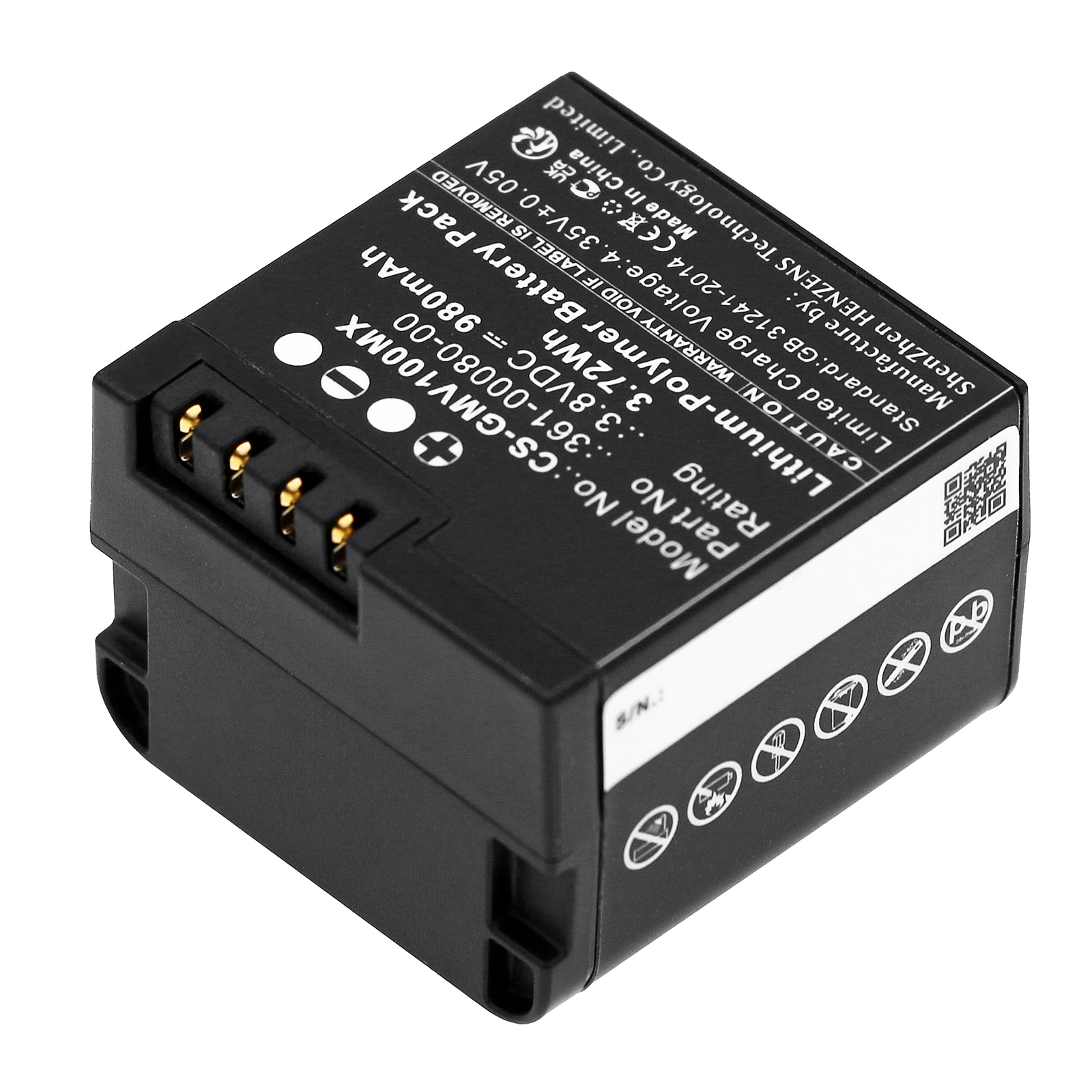 Kameran akku Garmin Virb X, VIRB XE, Virb X Compact -malliin