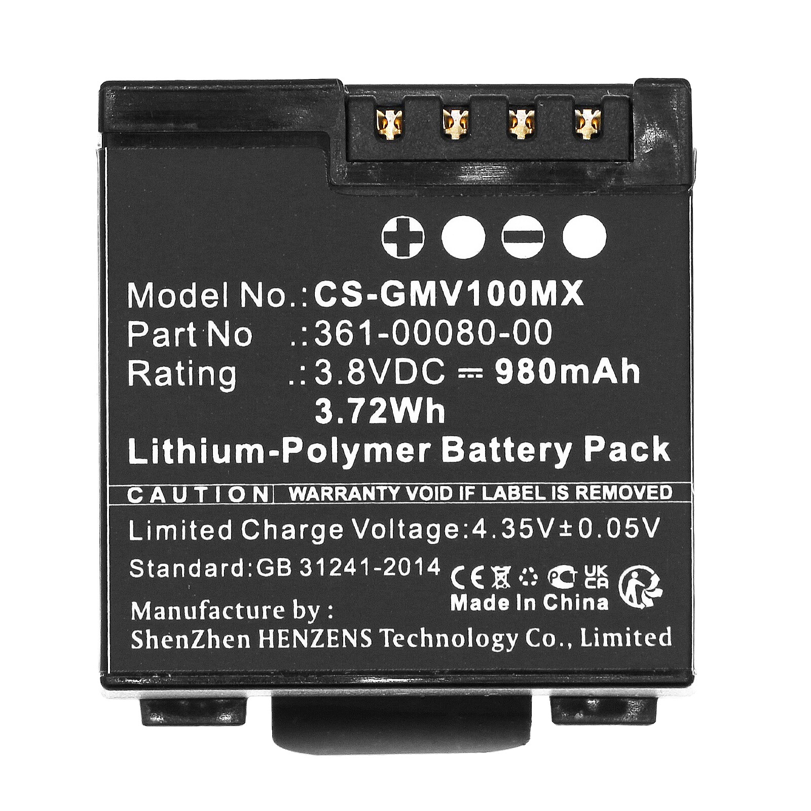 Kameran akku Garmin Virb X, VIRB XE, Virb X Compact -malliin