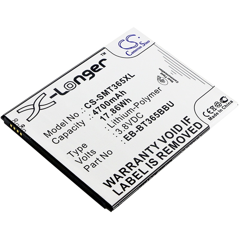 Akku Tabletti varten Samsung SM-T360, SM-T365, Galaxy Tab Active ja muut.