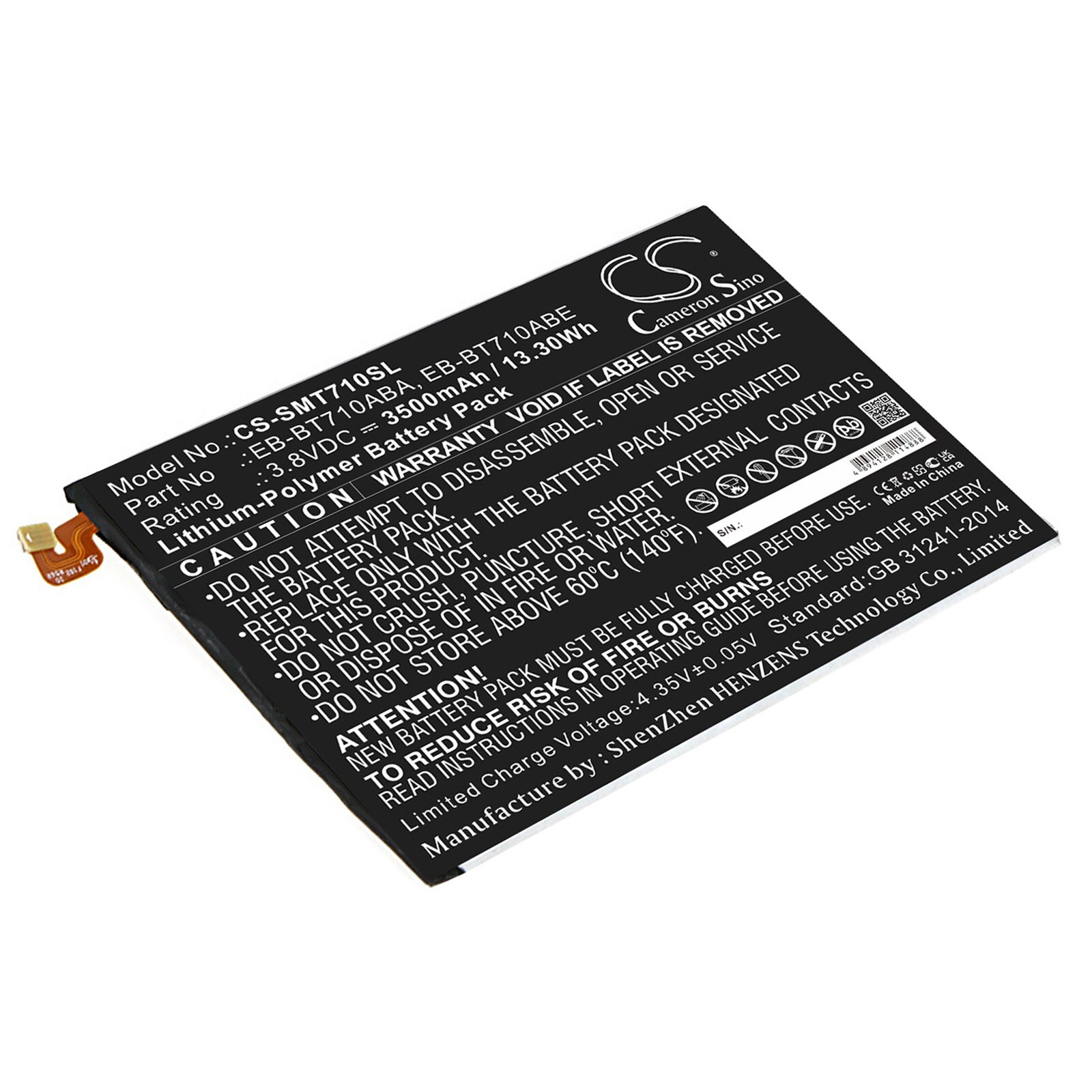 Akku Samsung Galaxy Tab S2 8.0 – 3500mAh Li-Polymer akku 3.8V tablettiin
