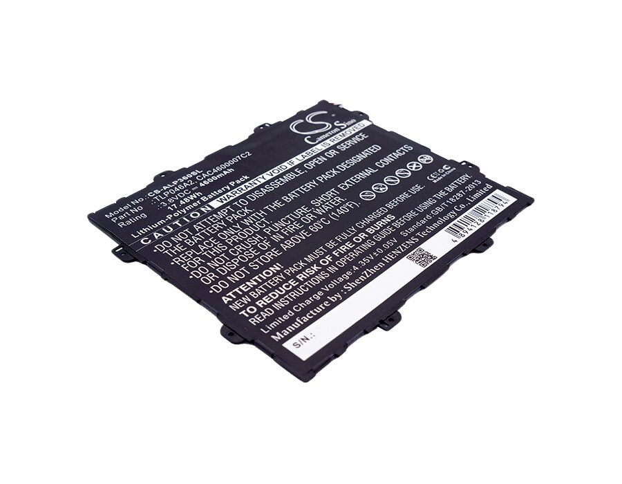 Tabletti akku Alcatel OT-P360X, One Touch POP 10 (9.6), One Touch POP 10 ja muut.