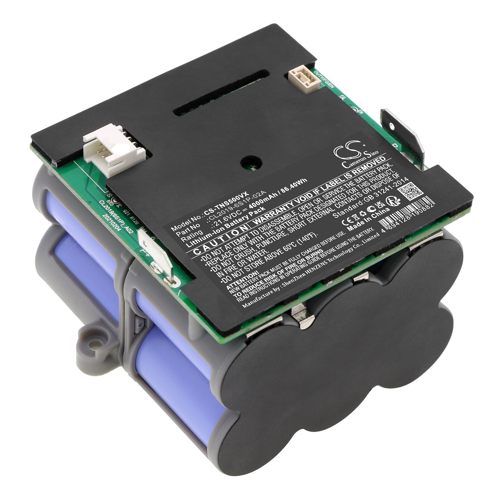 Akku Tyhjiö Tineco iFloor S5 FW160100CN:lle Tineco iFloor S5:een FW160100CN